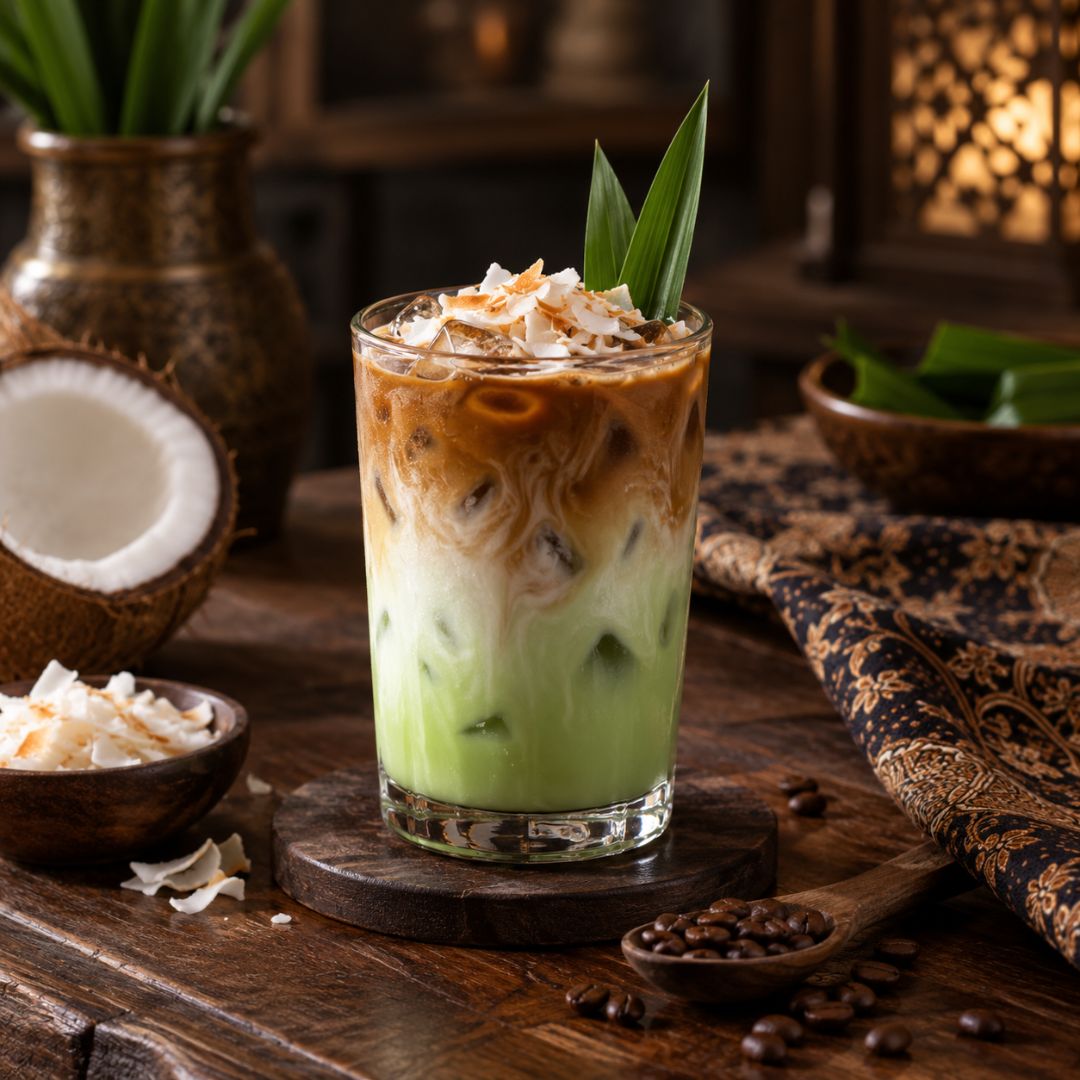 Pandan Coconut Latte